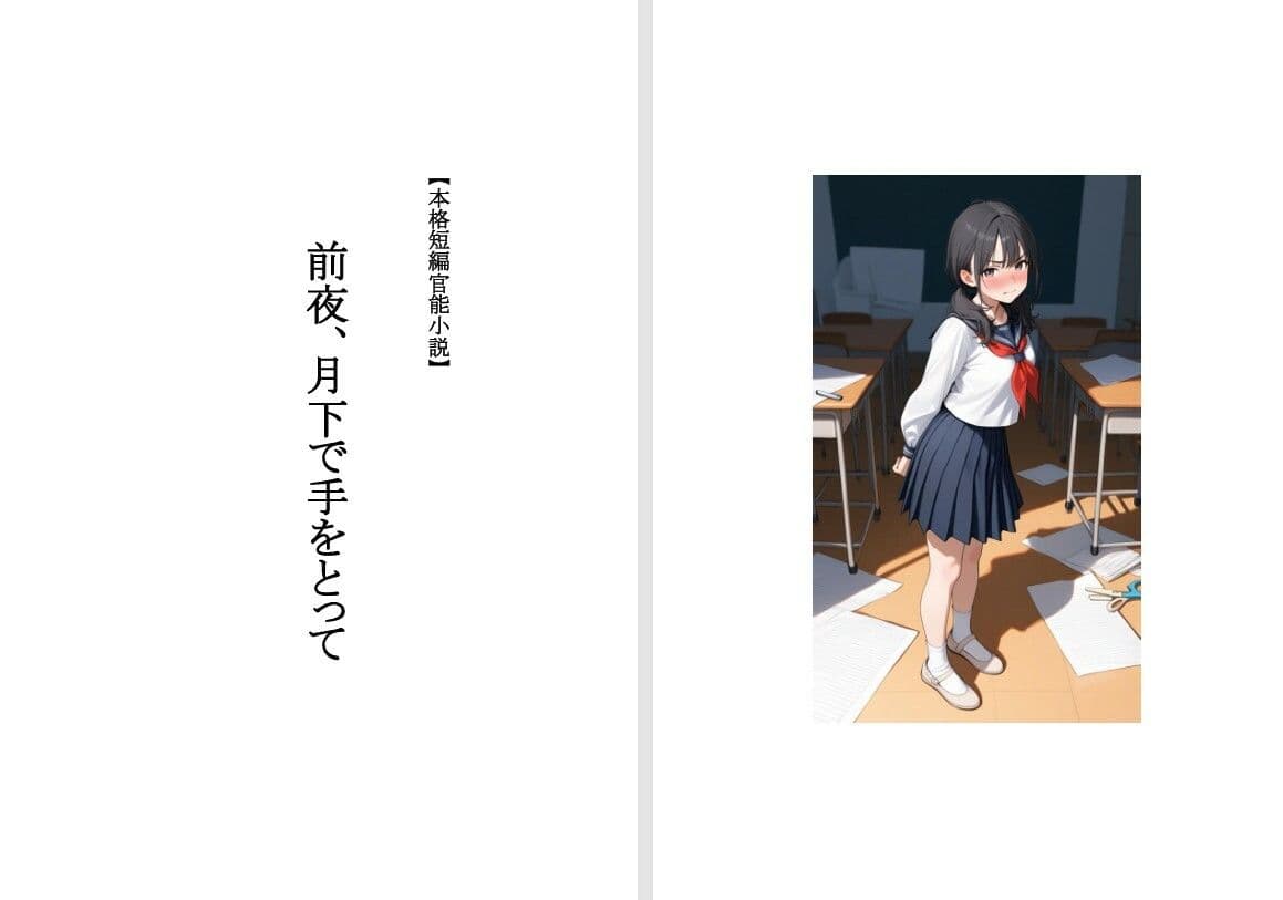 【本格短編青春小説】前夜、月下で手をとって サンプル1