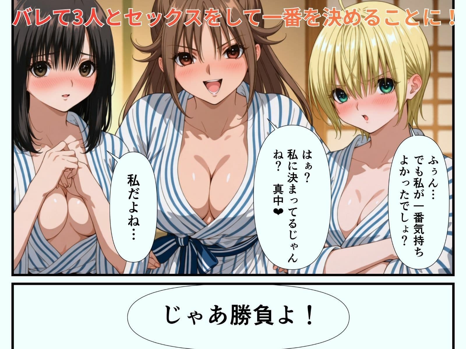 いちごヒロインと修学旅行でハーレムセックス サンプル4