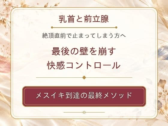 乳首と前立腺 絶頂直前で止まってしまう方へ 最後の壁を崩す快感コントロール メスイキ到達の最終メソッド サンプル1