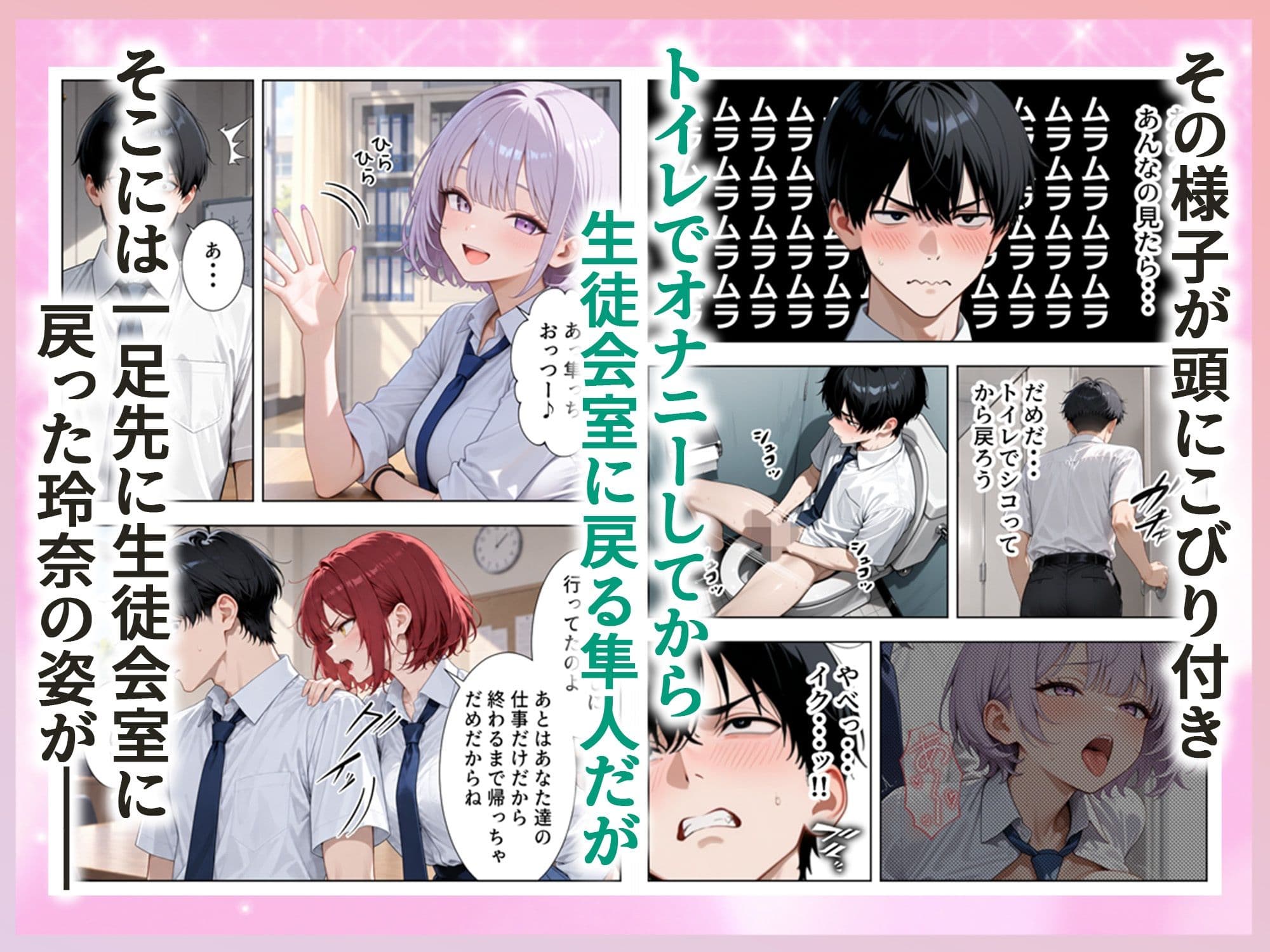 男は俺だけの生徒会ハーレム 〜 ギャル書記『桐生 玲奈』編 〜 サンプル3