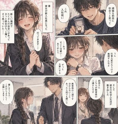 『新入社員になって三ヶ月、彼女を教育係の先輩に寝取られた』 サンプル1