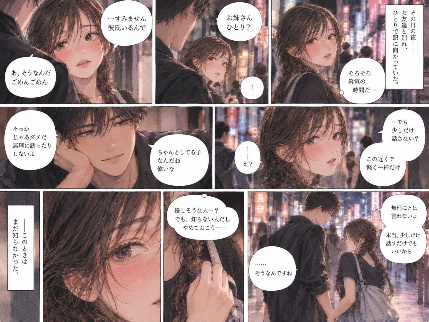 「『絶対についていかないから』――彼女が百戦錬磨のナンパ師と出会った夜。」 サンプル2