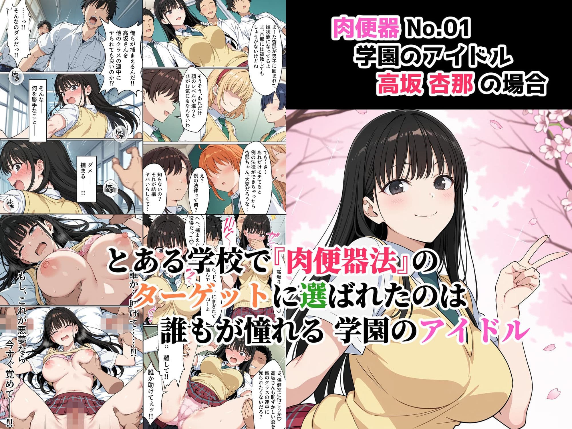 肉便器法の成立した世界で 01〜学園のアイドル 高坂杏那の場合〜 サンプル2