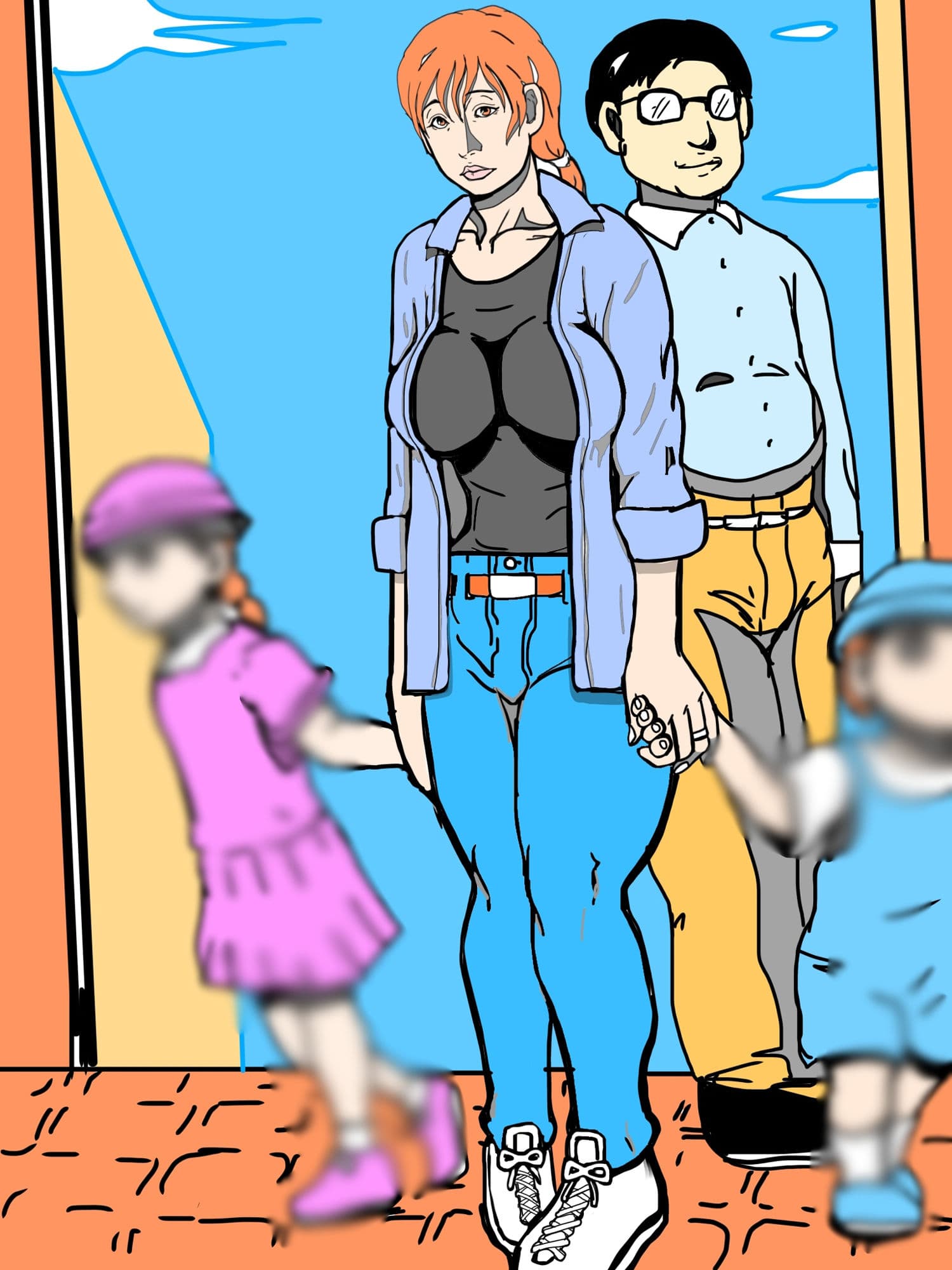 家族といるのに俺のことガン見してくる人妻仕方ねぇから可愛いがってやるかぁ サンプル3