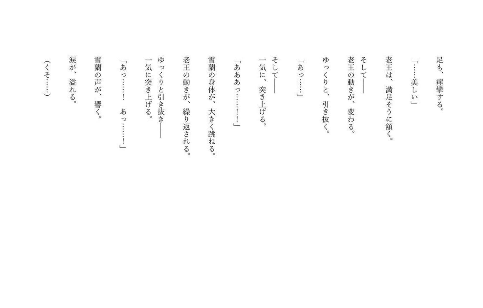 【ファンタジー/女騎士/巨乳堕落】 老いた帝王の征服録 暴君は高貴なる王妃・騎士・聖女を悉く支配する 〜強気黒髪女騎士陥落編4〜 サンプル6