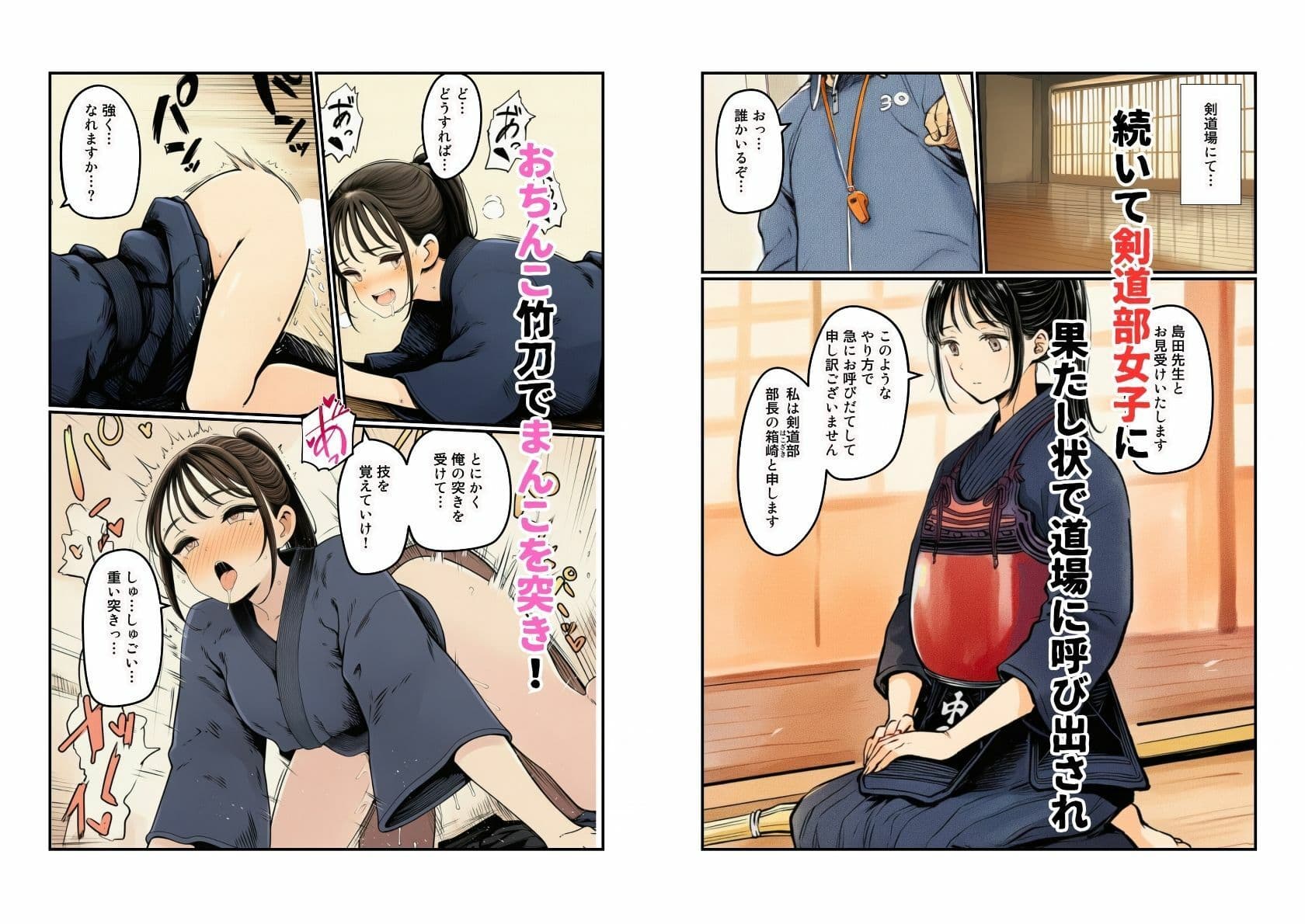 部活女子が顧問争奪  エロアスリートたちとのハーレムセックス サンプル3