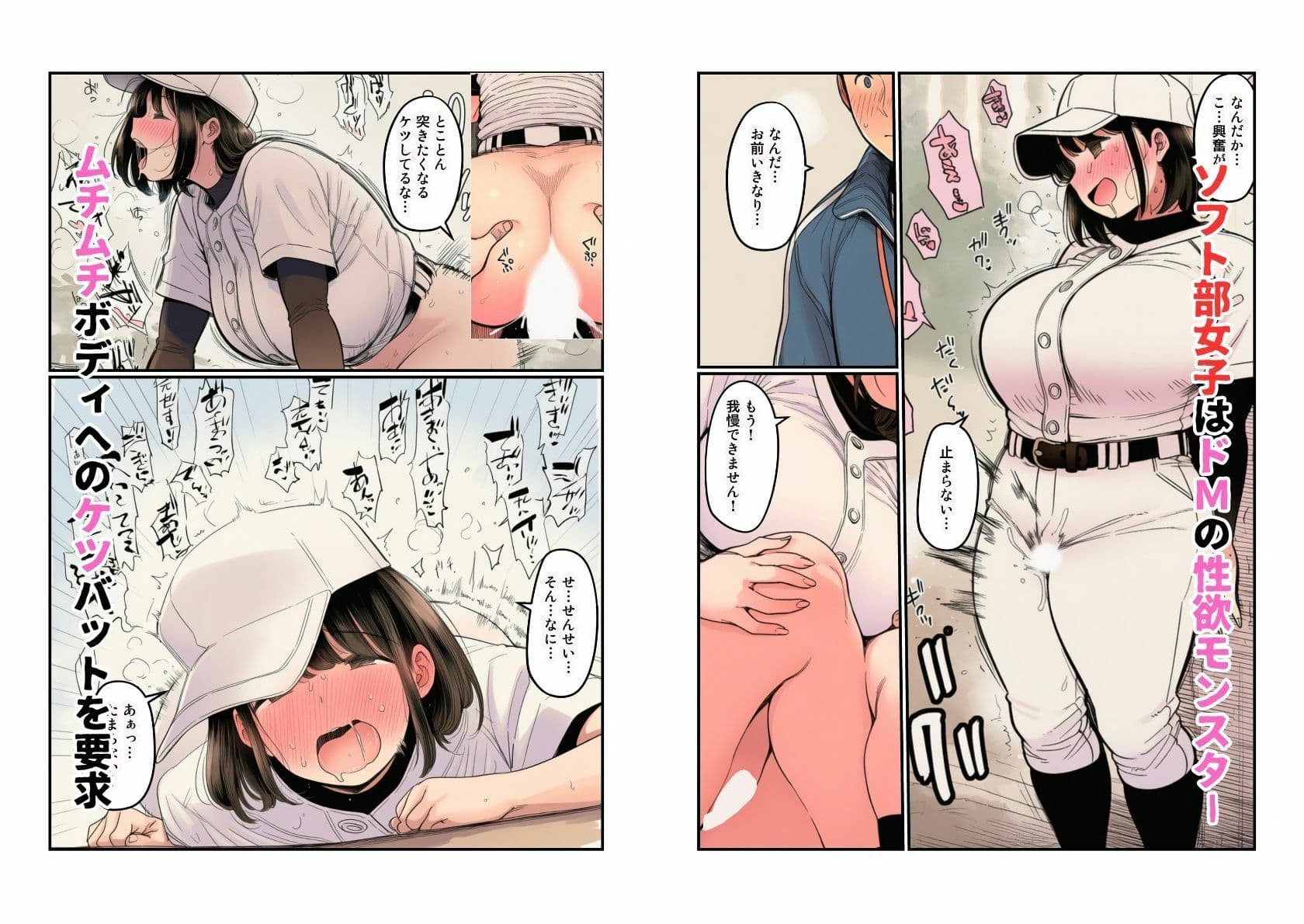 部活女子が顧問争奪  エロアスリートたちとのハーレムセックス サンプル6