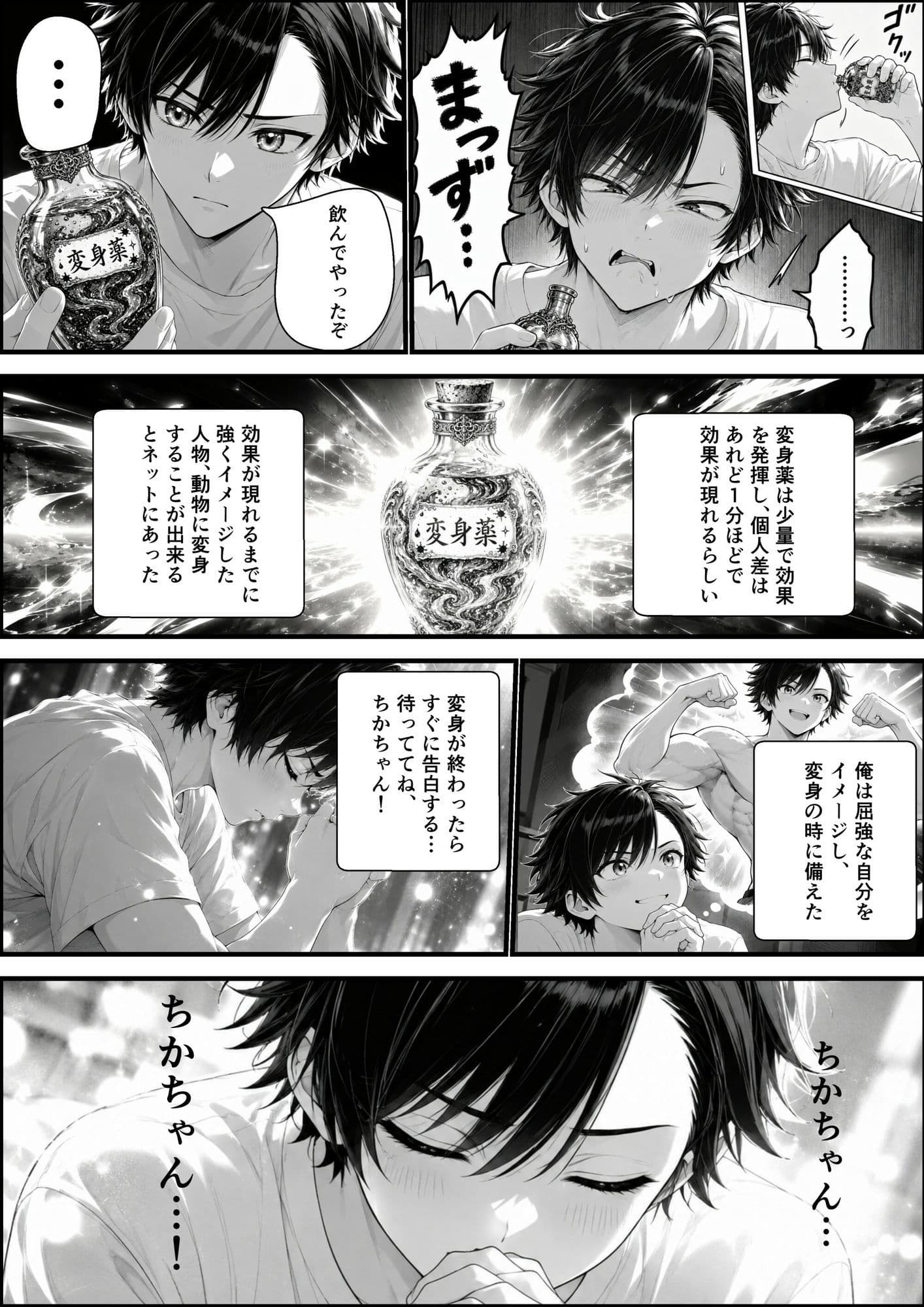 変身薬を使ったら事故で好きな女の子に変身しちゃった件1 サンプル1