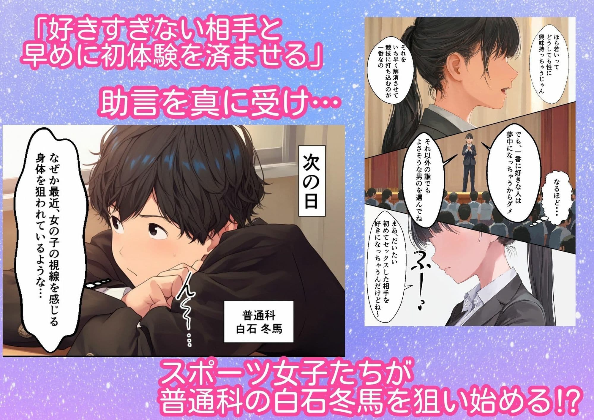 セックスは勝利の秘訣です〜スポーツ女子3人に処女卒業を頼まれました〜 サンプル2