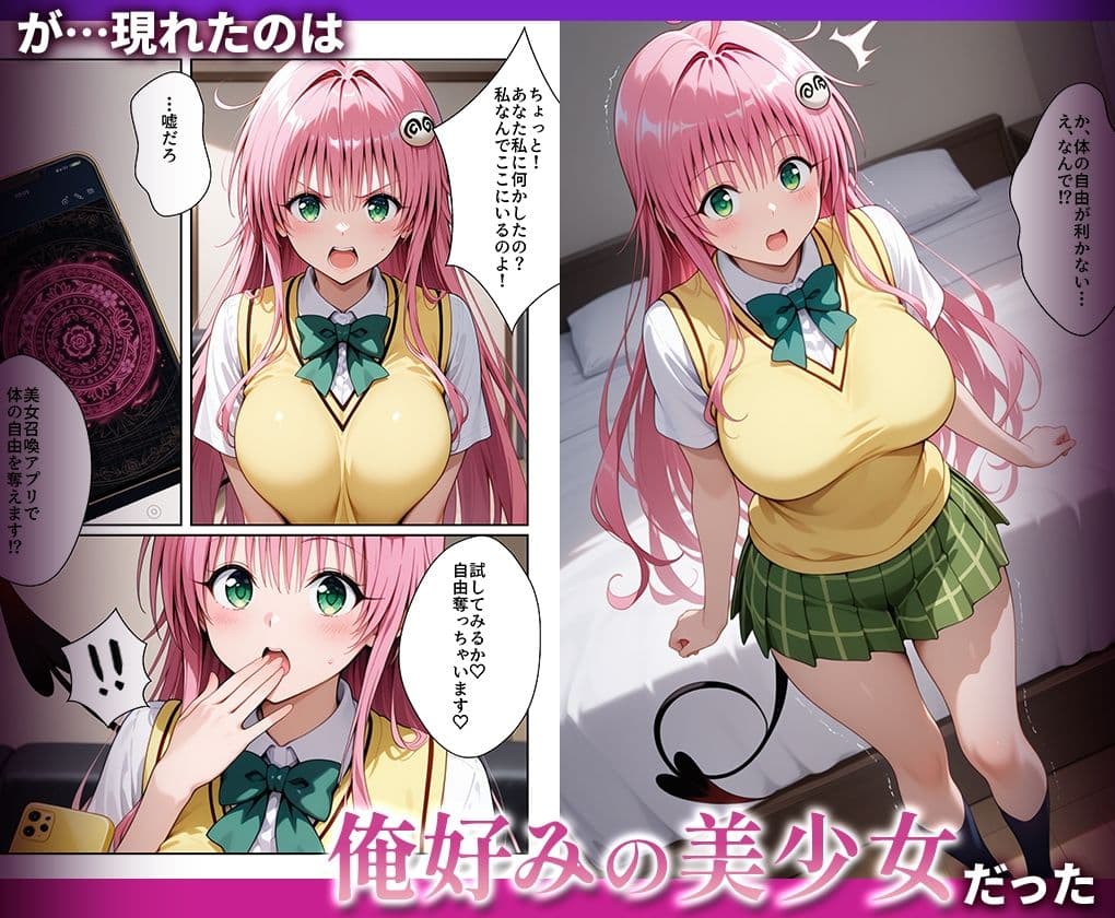 好きな女の子を強●召喚してハメまくっちゃった話_ラ○ サンプル2