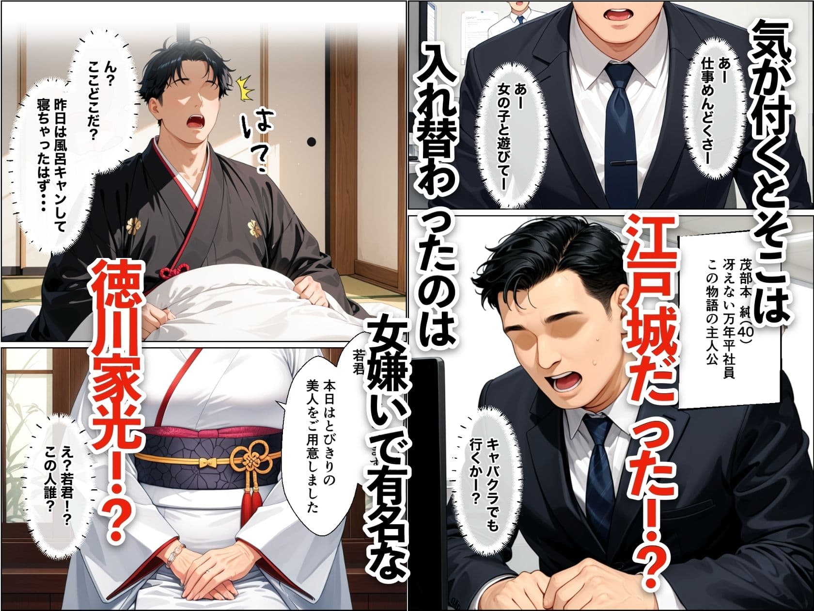転生したら世継ぎ孕ませ懇願ハーレムになった話〜徳川家光編〜 サンプル1