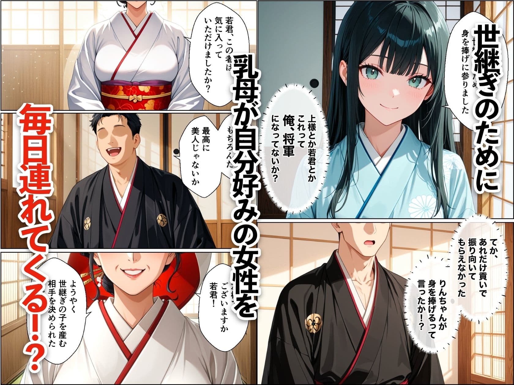 転生したら世継ぎ孕ませ懇願ハーレムになった話〜徳川家光編〜 サンプル2