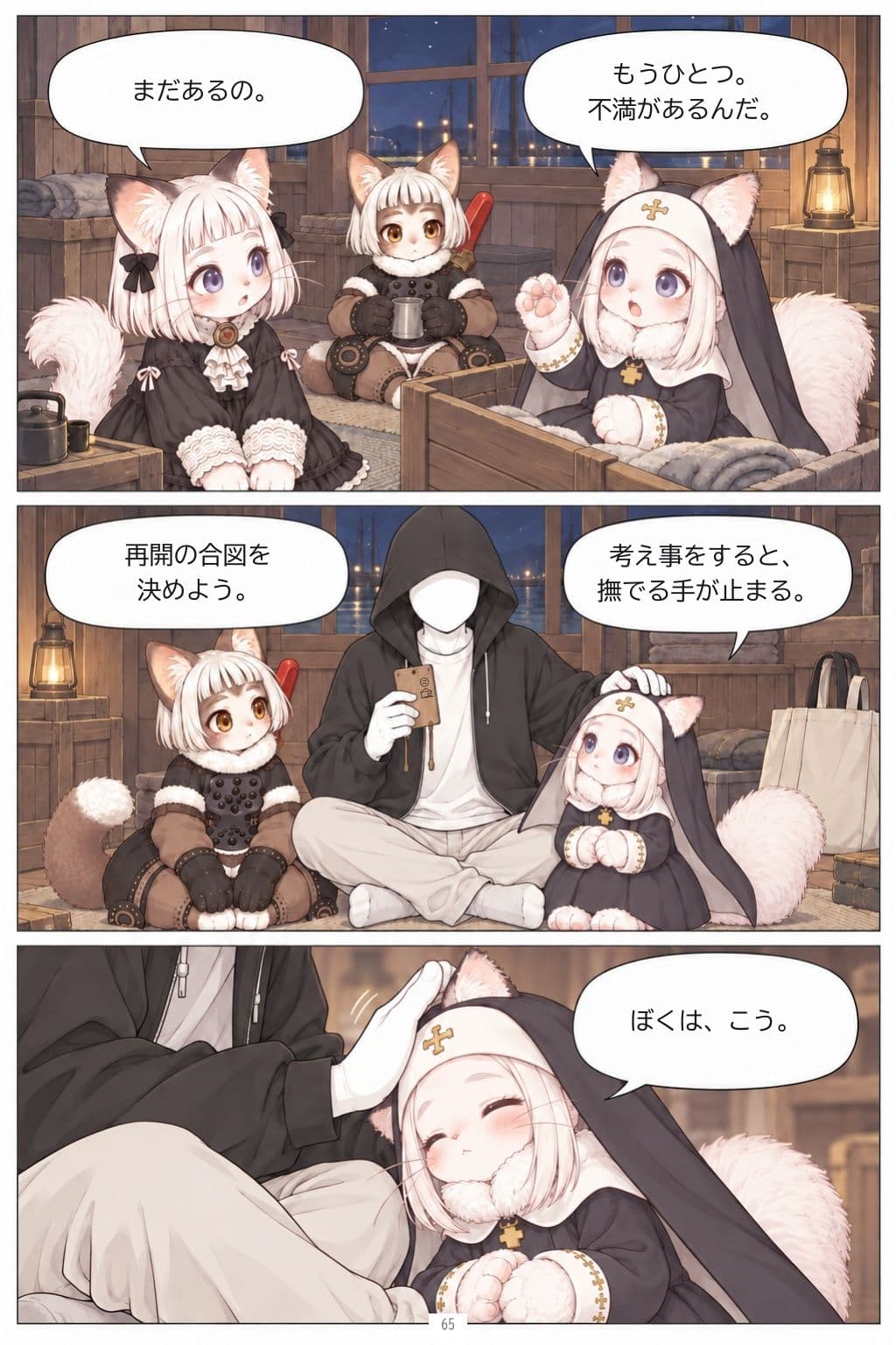 ご主人と3匹の猫 サンプル1