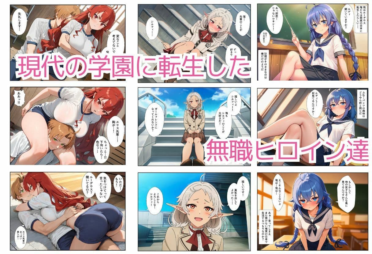 無職ヒロイン学園ハーレムイチャラブ中出しえっち サンプル1