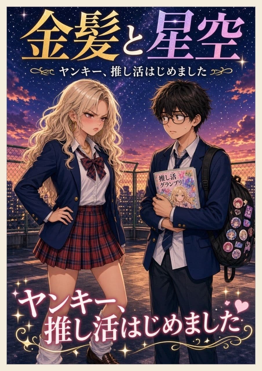 金髪と星空 サンプル1