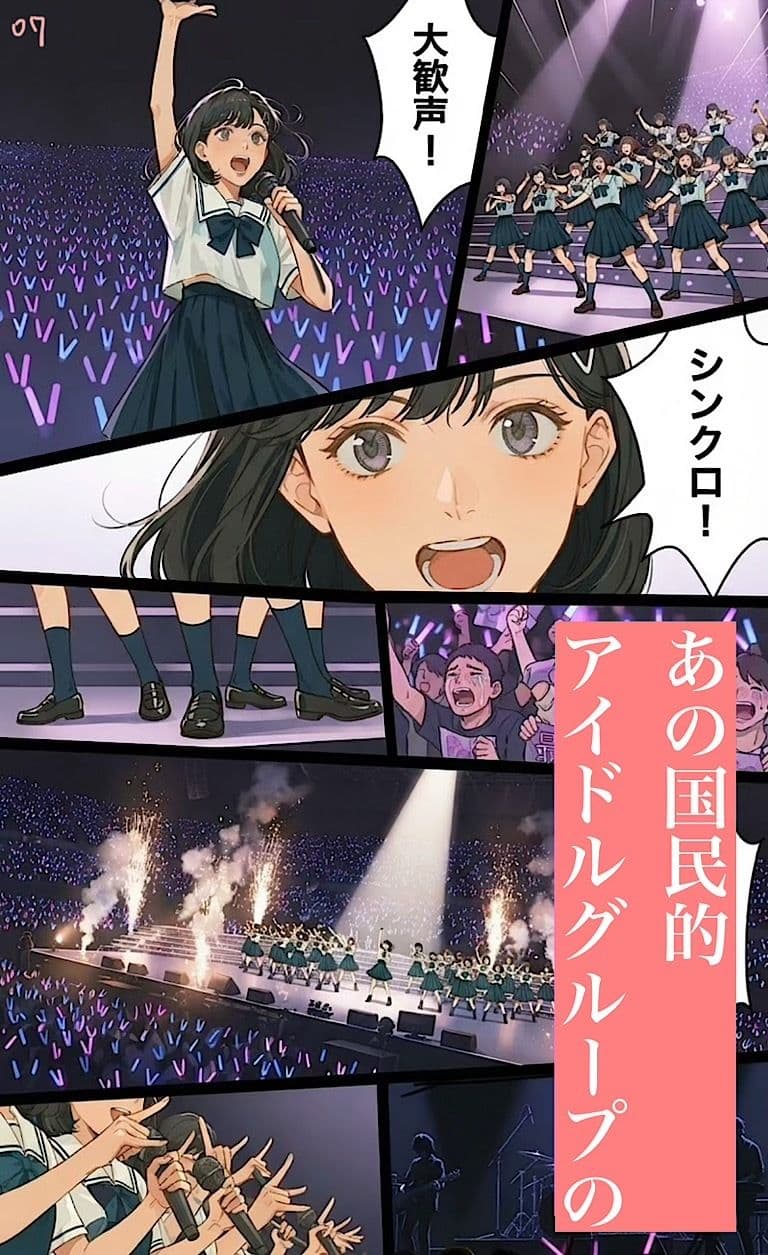 500ページ★国民的アイドル◯坂のセンターが母の命と引き換えにジジイ達と国民的中出しセックスした話し サンプル1