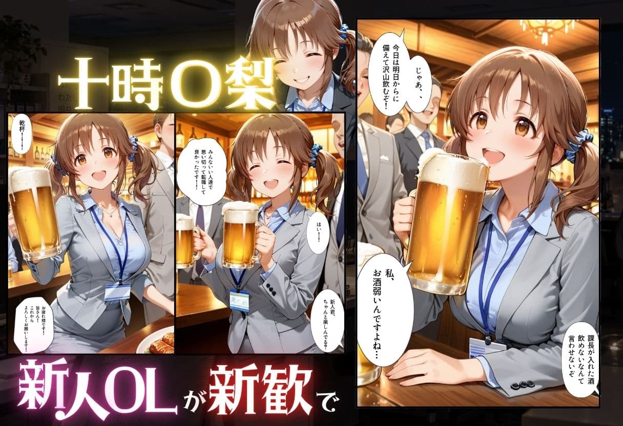 新人OLが新歓でキモ上司に寝取られる話 ア〇ドルマスターシンデレラガールズ編 サンプル1