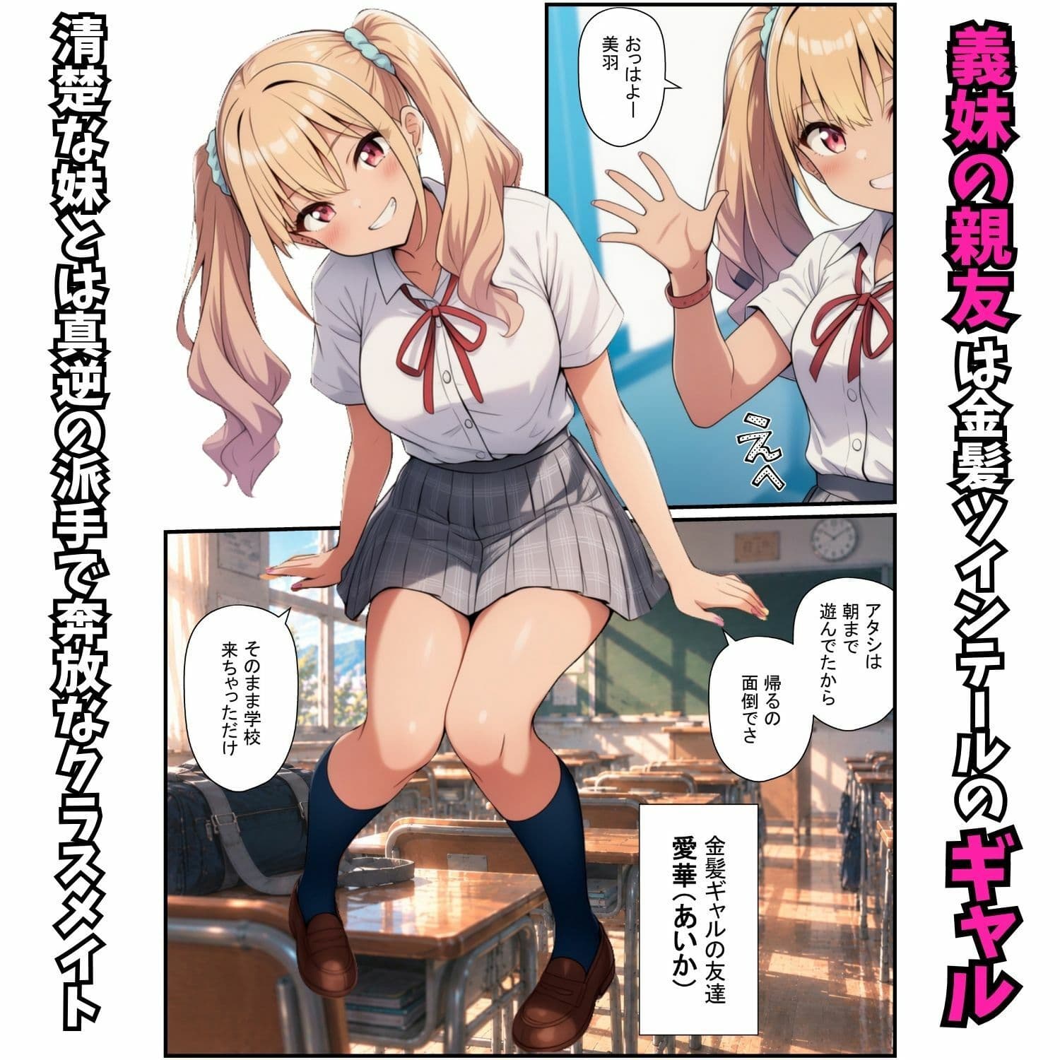 義妹とギャル友達が兄を搾り尽くす！種付け懇願ハーレム サンプル2