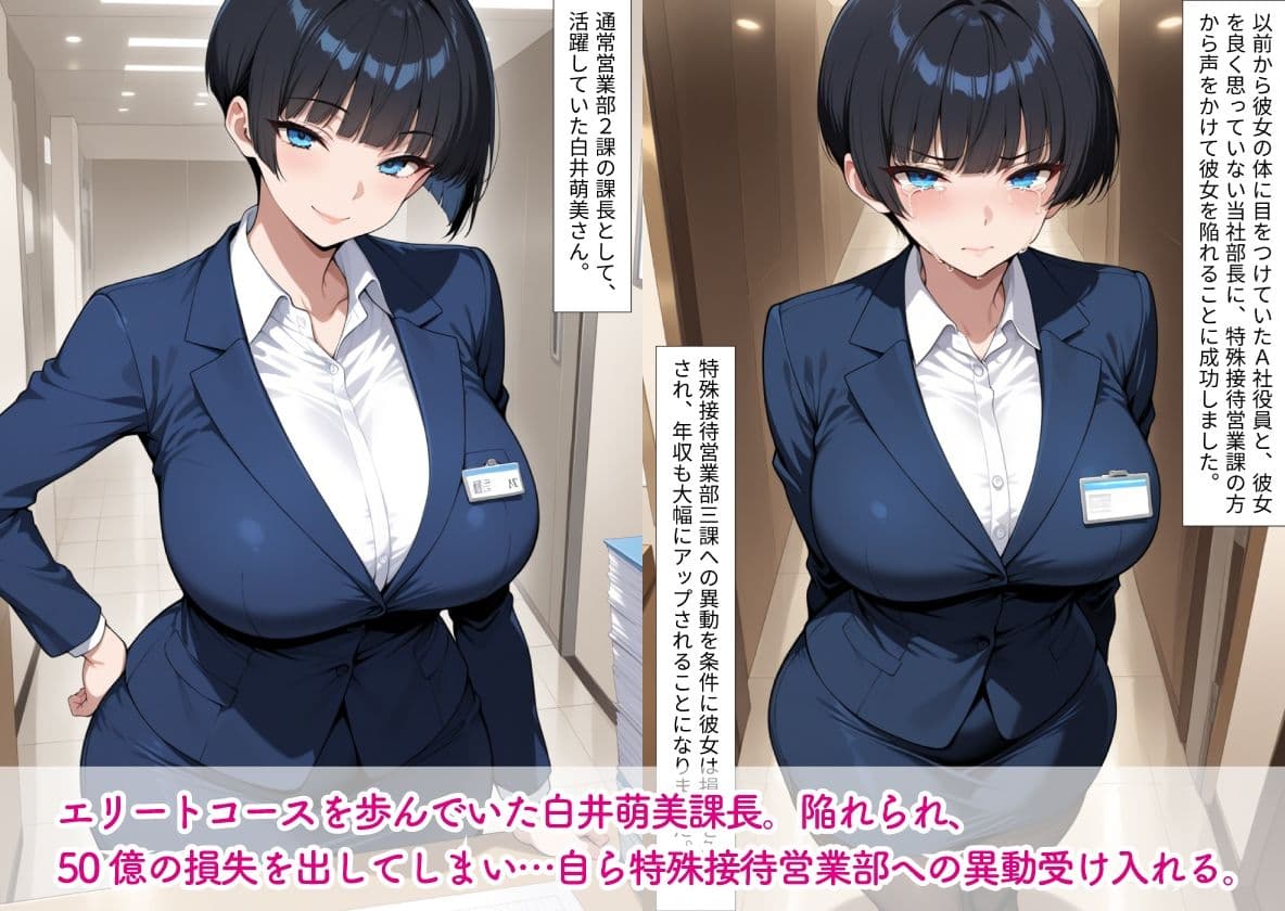 特殊接待営業部の日常1-課長「白井萌美」-人格破壊工程 サンプル2