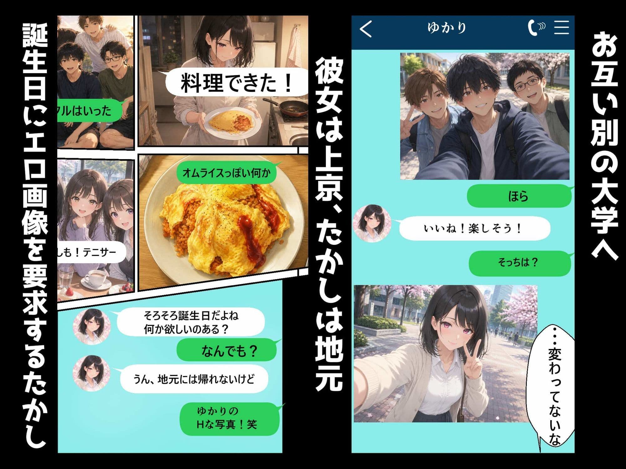清楚な彼女に自撮りエロ画像を要求してたらいつのまにかNTRれました サンプル5