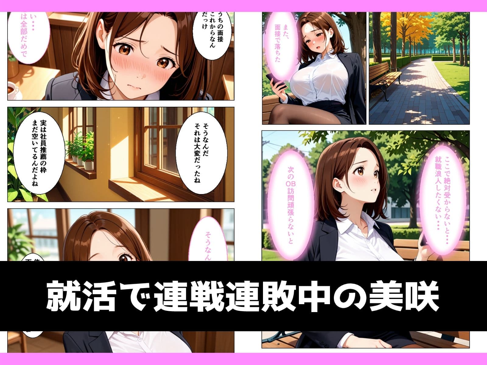 真面目な巨乳女子大生が内定欲しさに言いなりになる話 サンプル2
