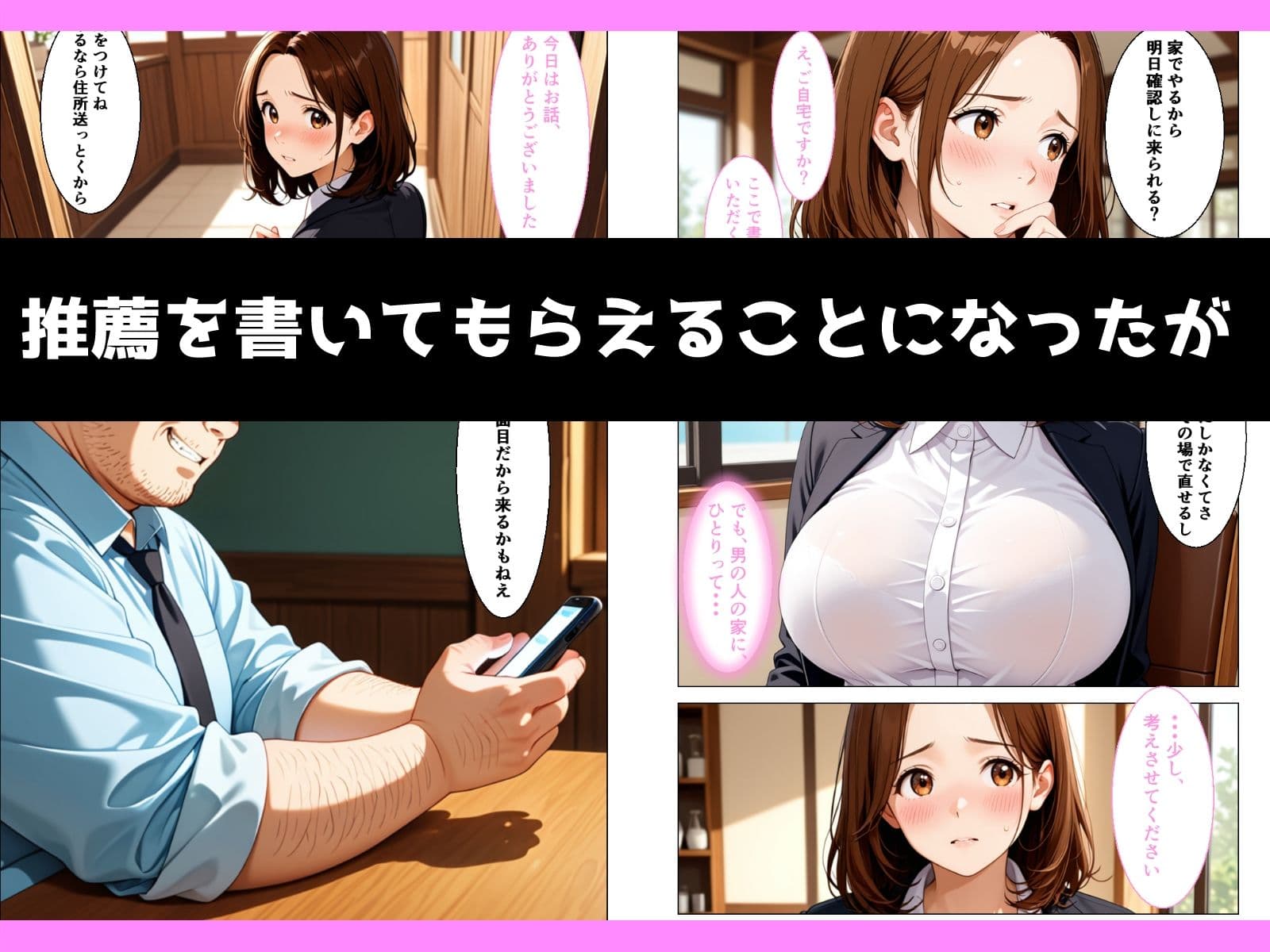 真面目な巨乳女子大生が内定欲しさに言いなりになる話 サンプル3