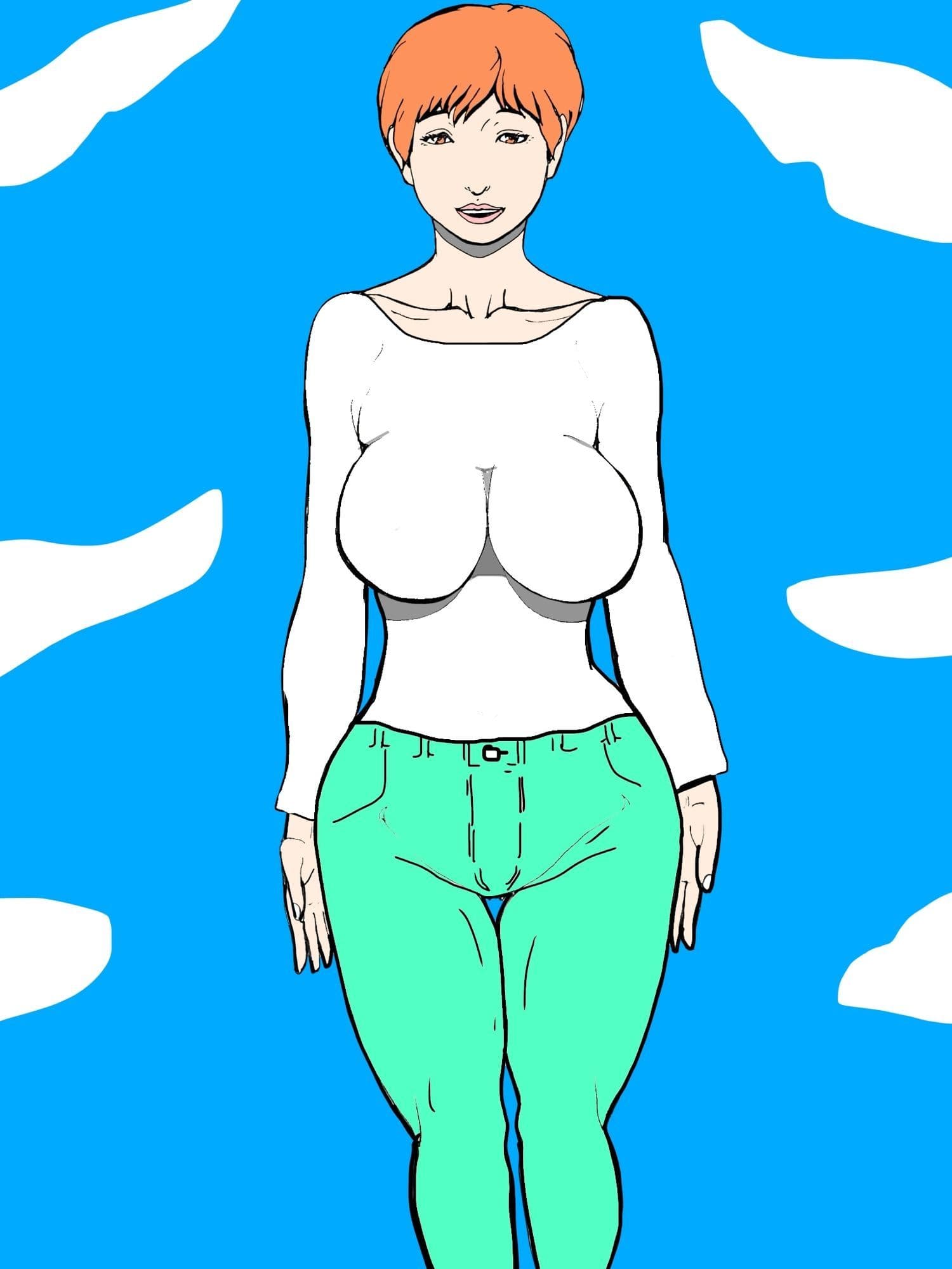美人ママさんと不良グループが混ざり合ってた サンプル3