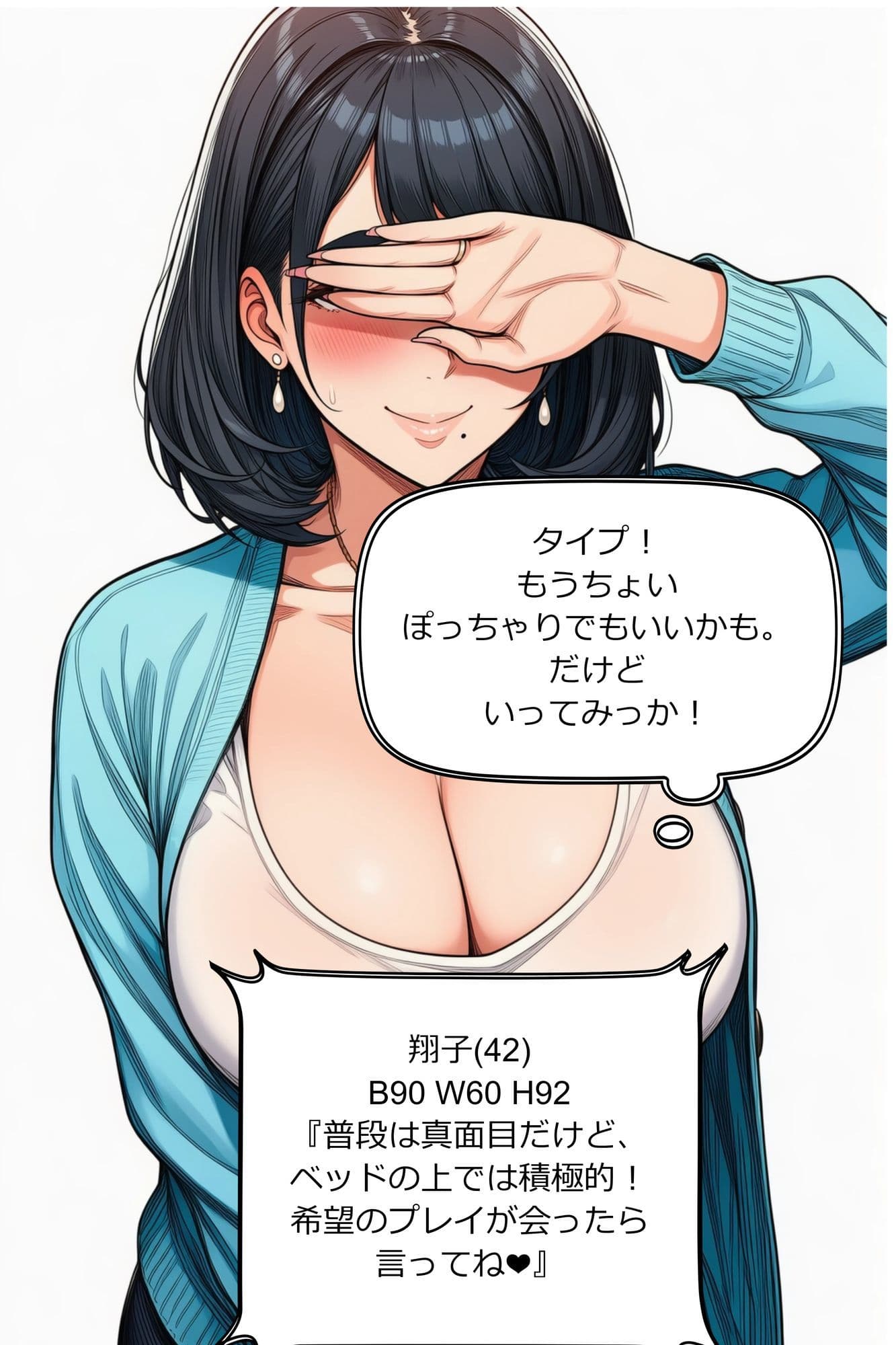 デリヘルで巨乳熟女指名したら本番できた。翔子（42）B90 W60 H92 サンプル2