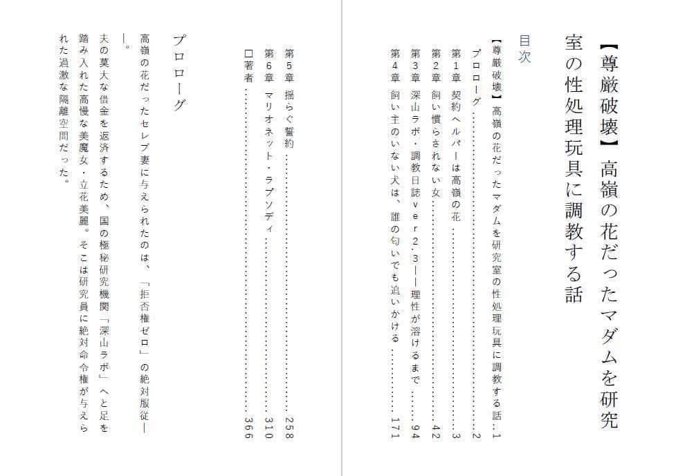 【尊厳破壊】高嶺の花だったマダムを研究室の性処理玩具に調教する話 サンプル1