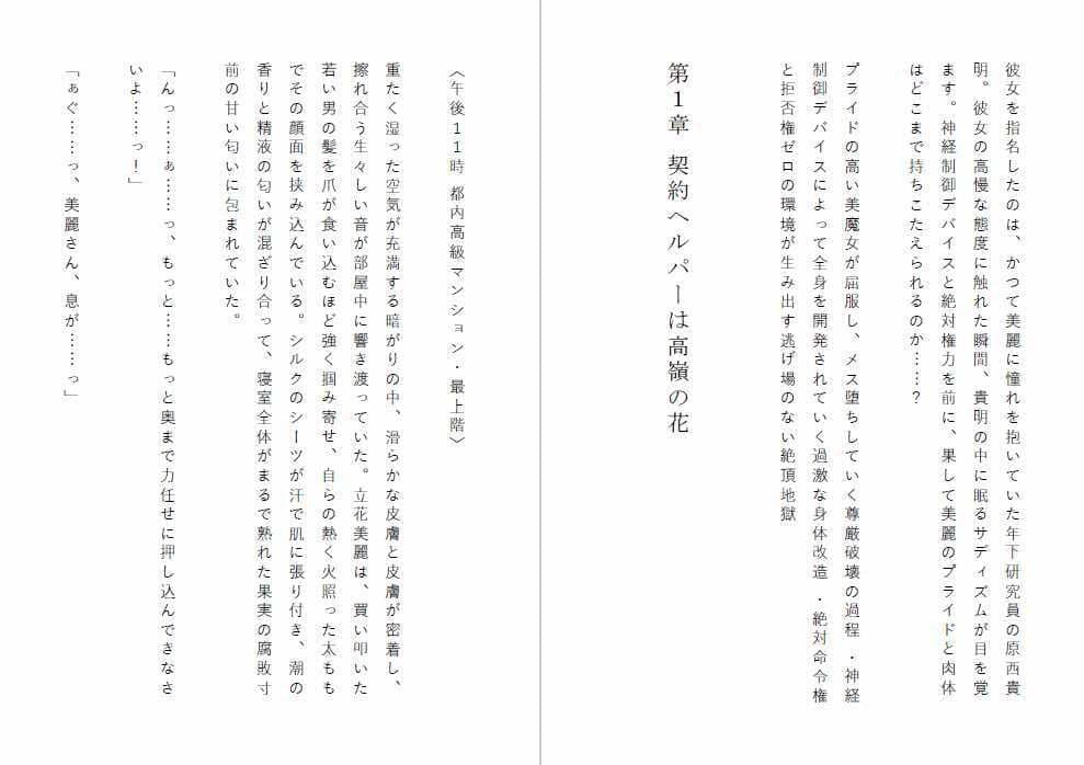 【尊厳破壊】高嶺の花だったマダムを研究室の性処理玩具に調教する話 サンプル2