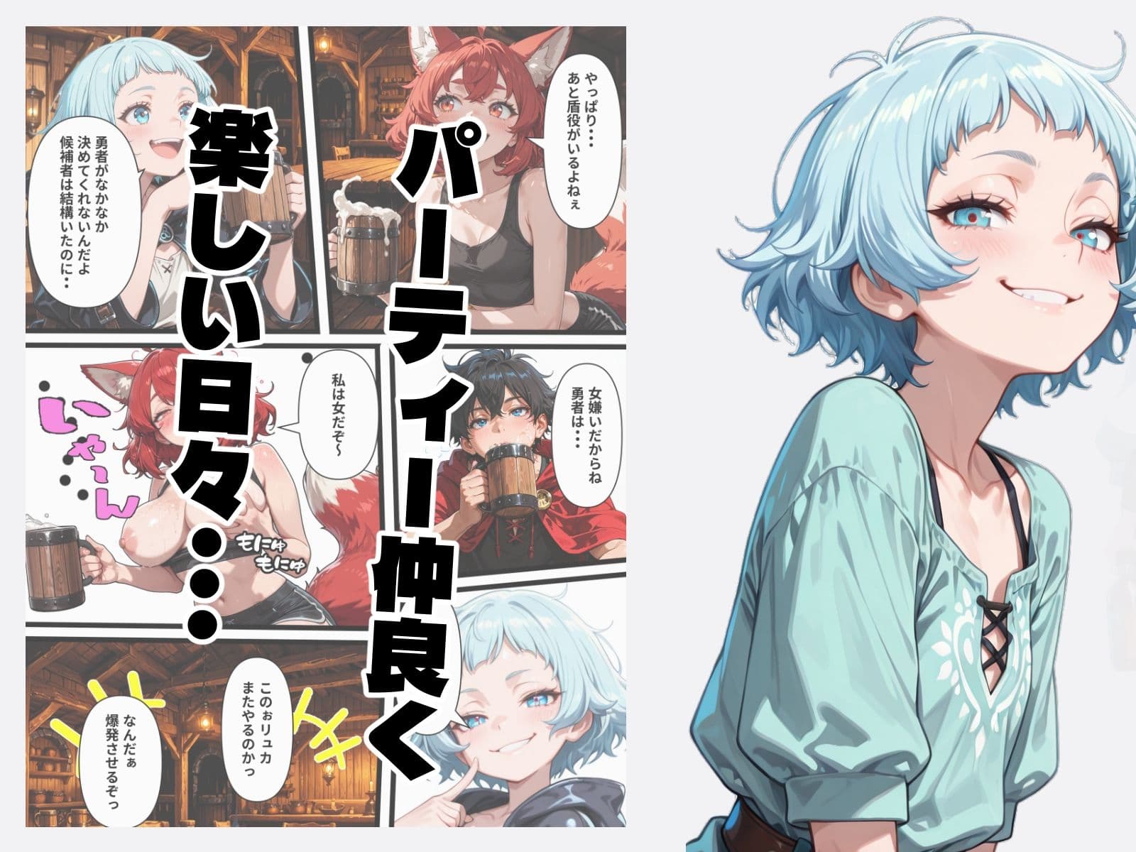 最強勇者が最弱触手使いにパーティ全員NTRれるII〜獣人弓手堕落編〜 サンプル3