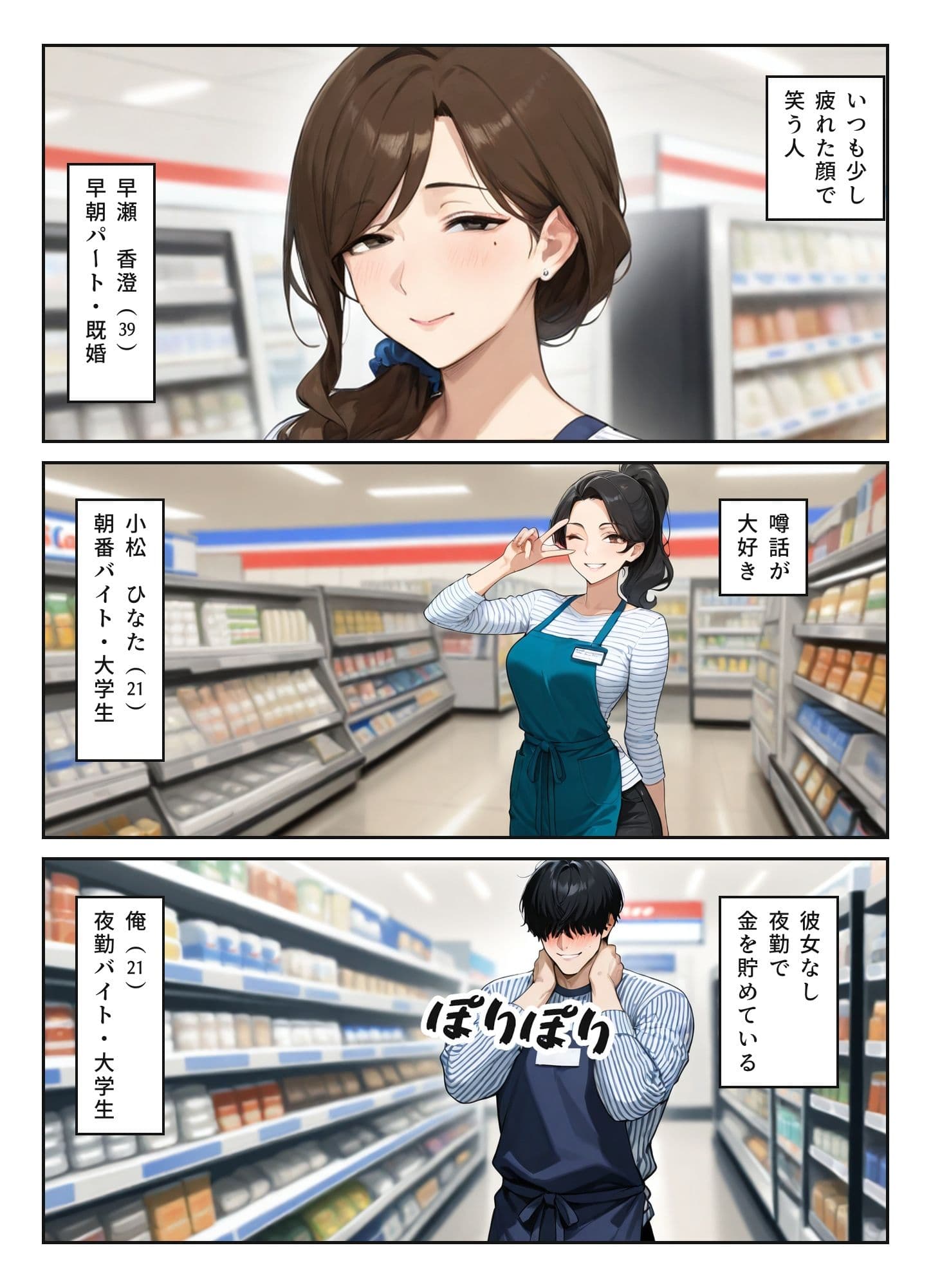 夜勤明けのコンビニで、パートの奥さん（39）に『送ってって』と言われた話 サンプル5