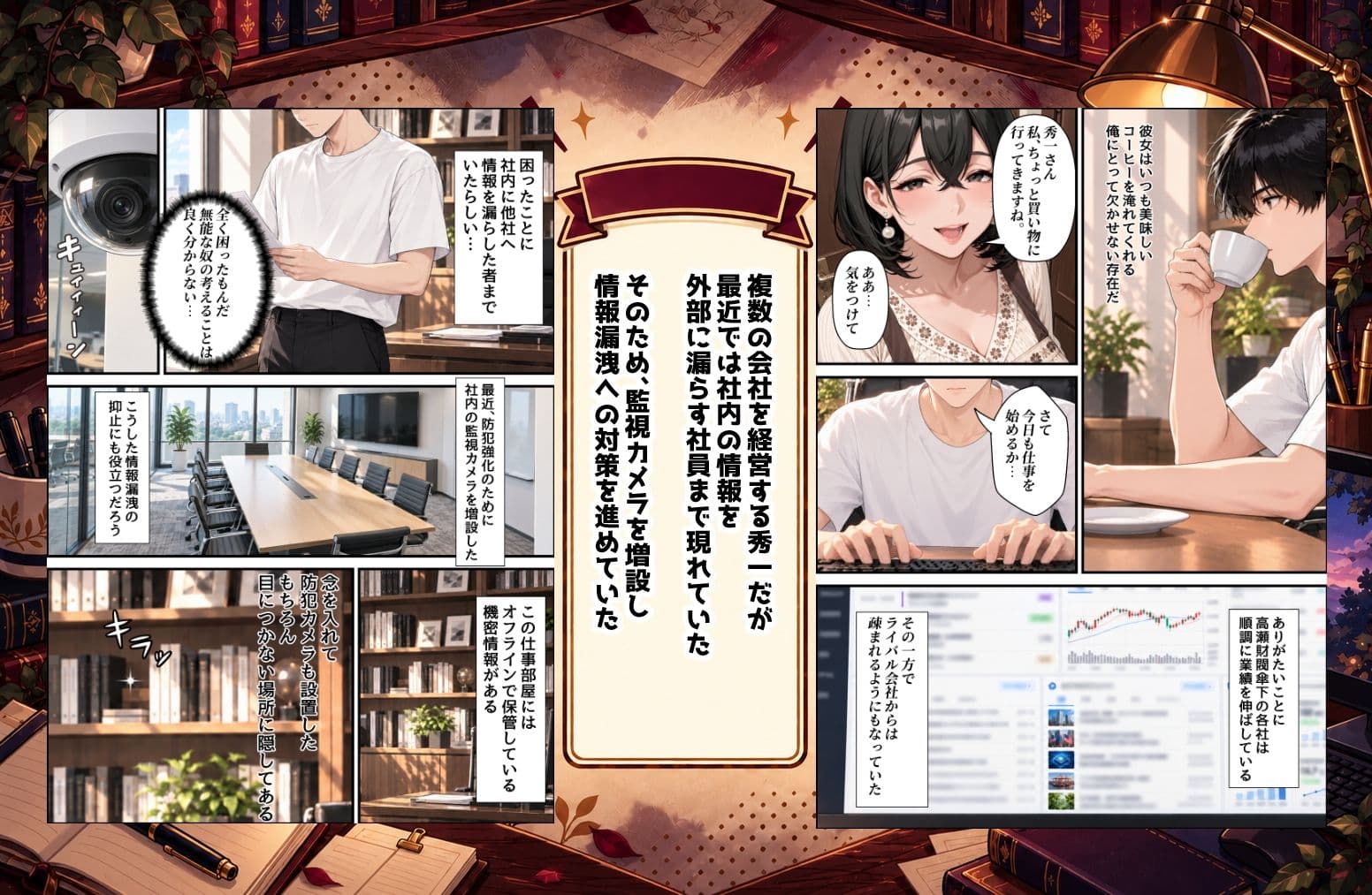 夫が働いている部屋で浮気ックスは最高に気持ちいぃ... サンプル2