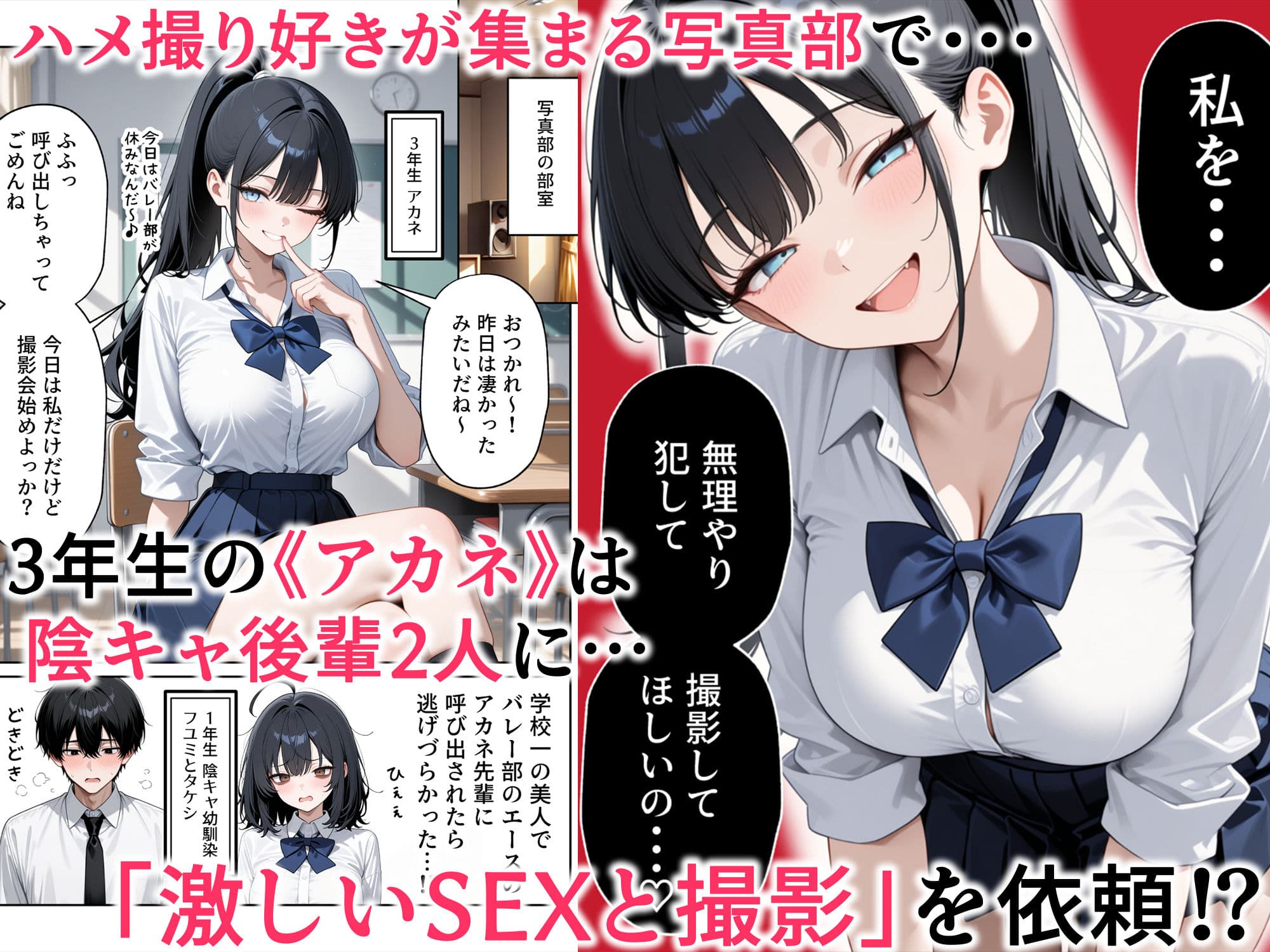ハメ撮り好きなJ◯たちとハーレムSEXした話2 サンプル1