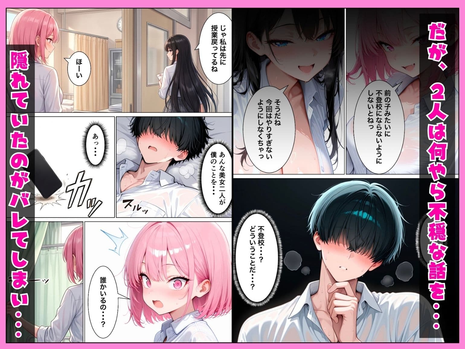 童貞陰キャの僕が転校初日にヤリマンギャル二人に搾精されまくる話 サンプル4