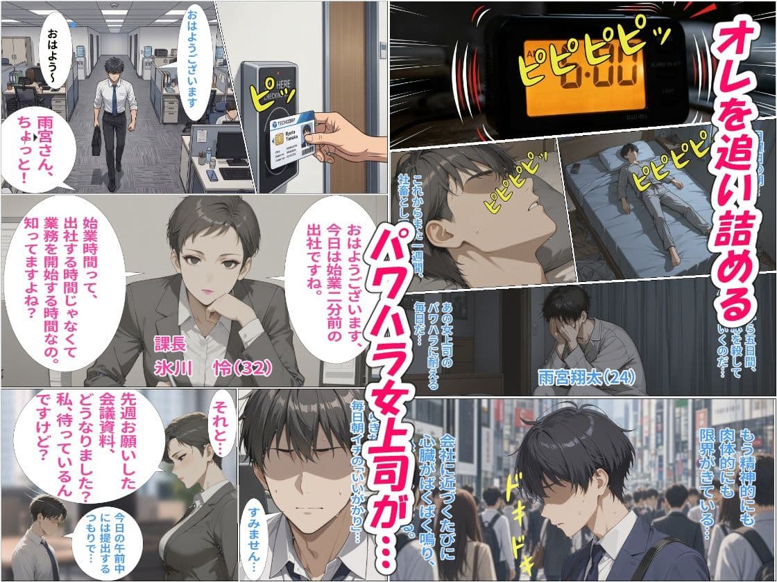 オレの机で角オナニーしていたパワハラ女上司をローターと生ハメで性奴●に調教した話 サンプル1
