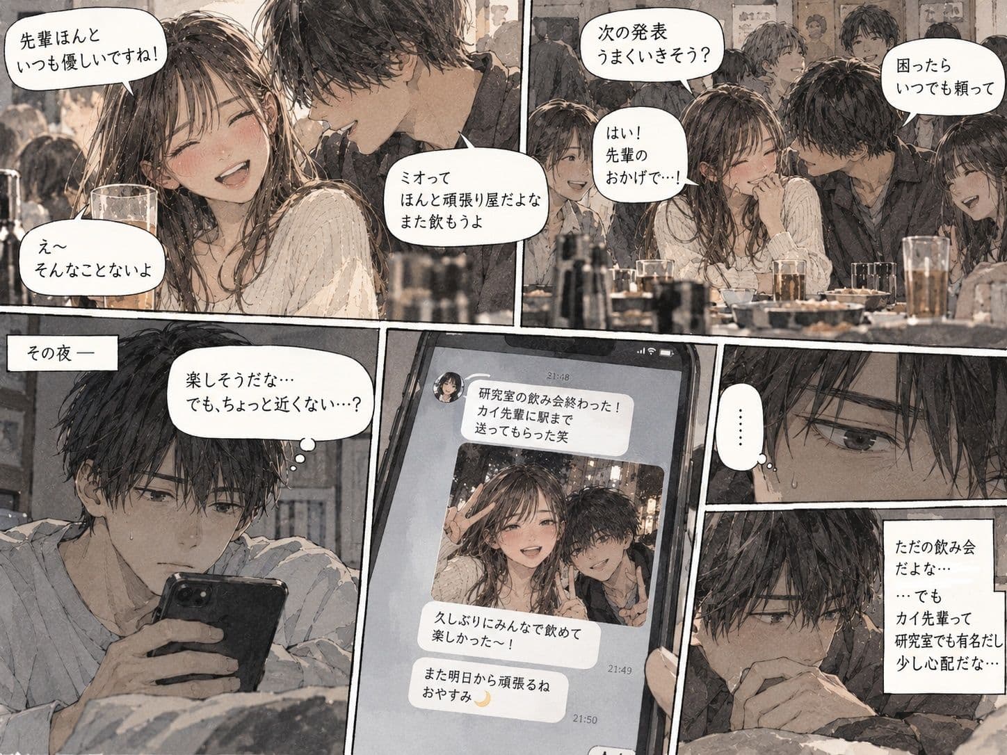 『遠距離恋愛中の彼女を、大学の先輩に寝取られた。』 サンプル2