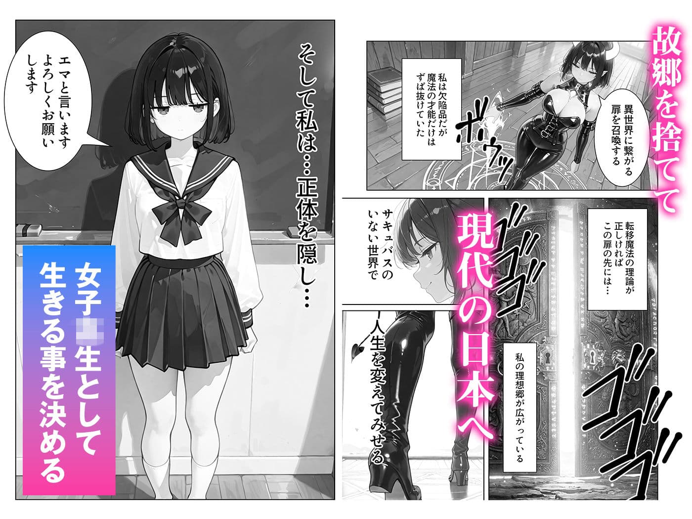 不感症サキュバスは母乳が止まらない。飲んだ相手も止まらない。〜中出しの精子でボテ腹になるまで〜 サンプル3