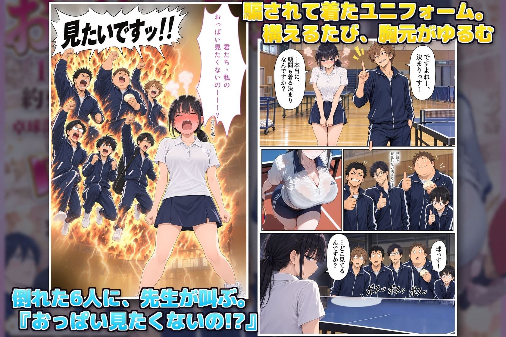 おっぱい卓球 サンプル3
