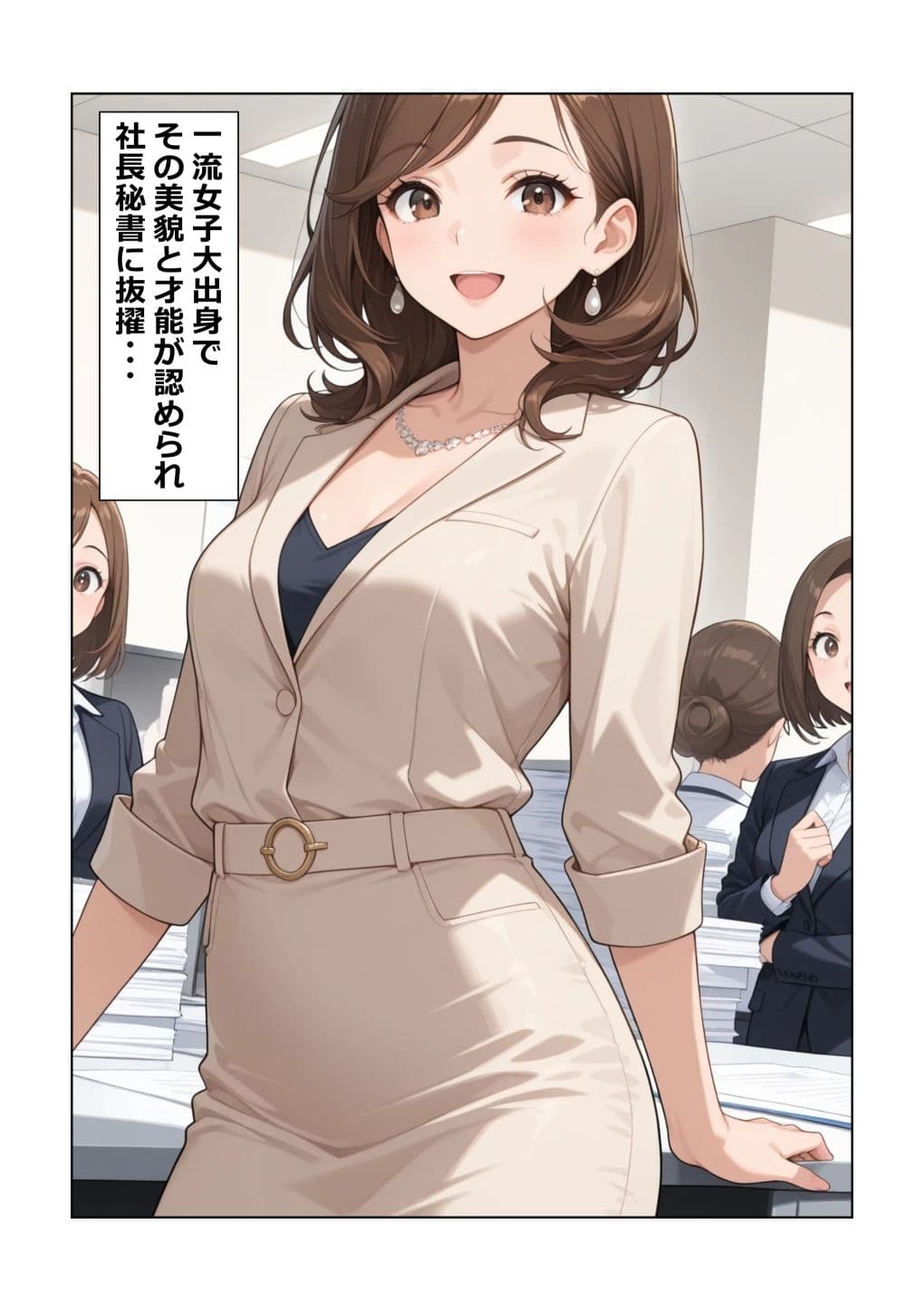 社長秘書の美紀さん、誰もいないオフィスで… サンプル1
