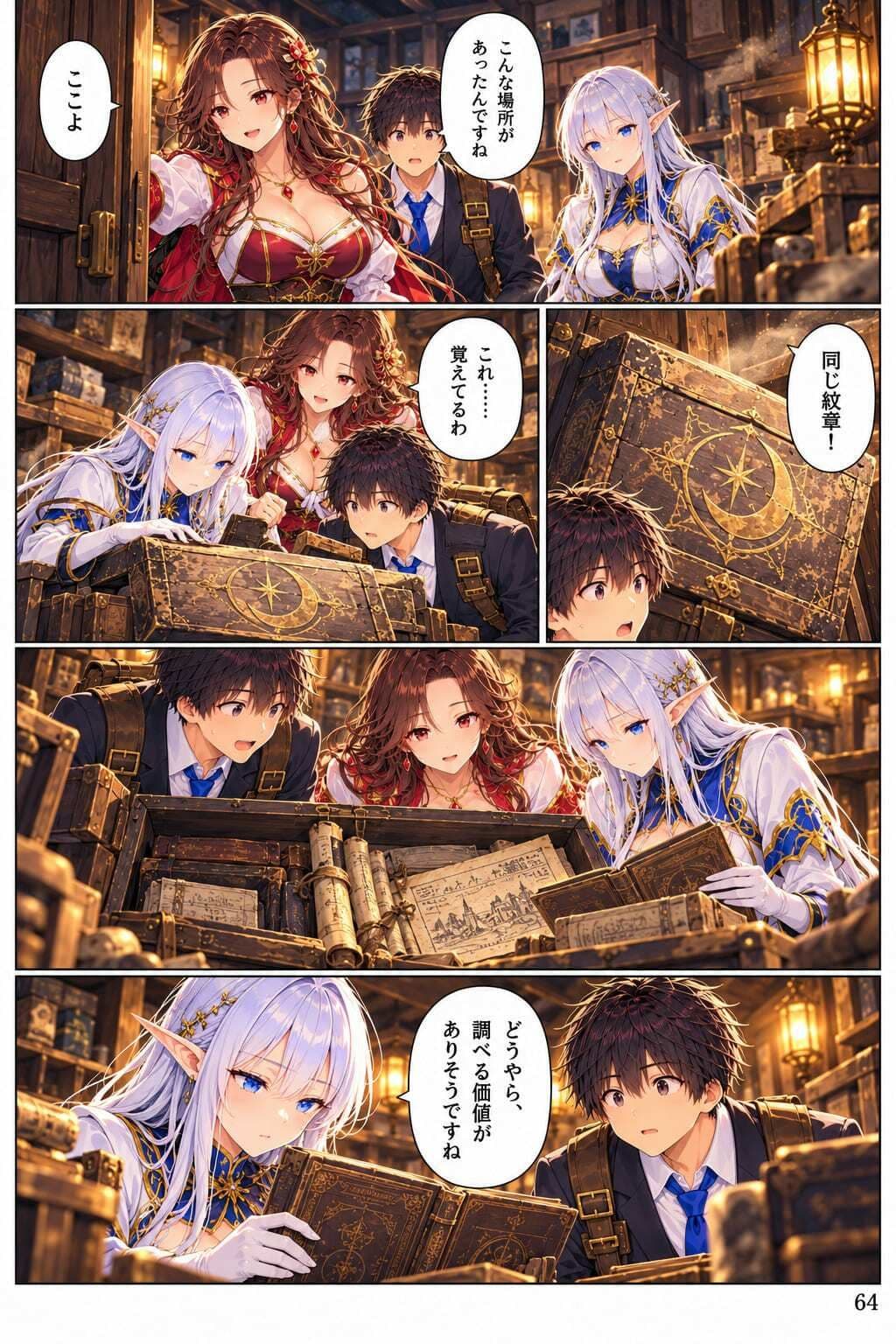 【全11話・約110P・フルカラー】異世界転移したら美女だらけの宿屋に就職しました！？ 第1部 〜月灯り亭と月の道〜本編 サンプル4