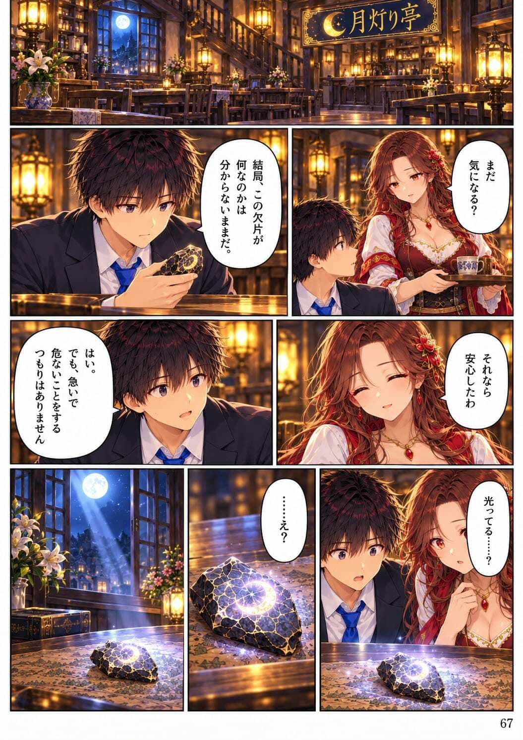 【全11話・約110P・フルカラー】異世界転移したら美女だらけの宿屋に就職しました！？ 第1部 〜月灯り亭と月の道〜本編 サンプル7