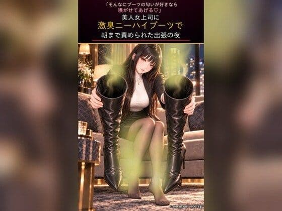 「そんなにブーツの匂いが好きなら嗅がせてあげる（はーと）」美人女上司に激臭ニーハイブーツで朝まで責められた出張の夜