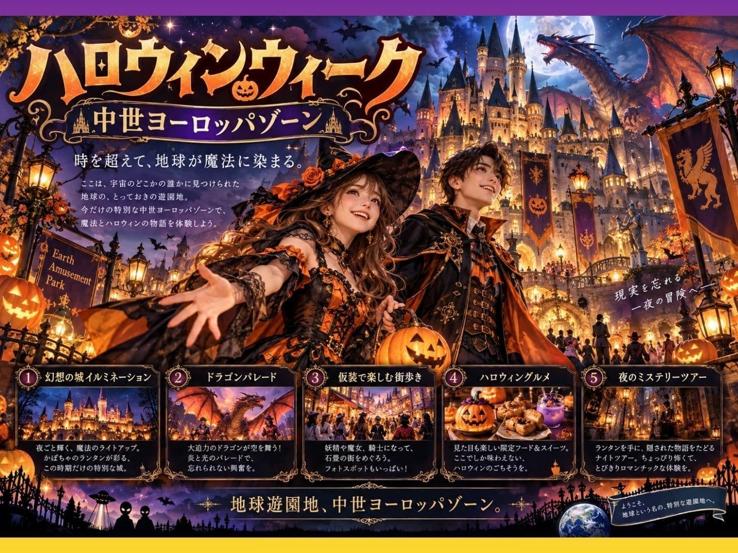 地球遊園地の歩き方 ハロウィン編1 サンプル2