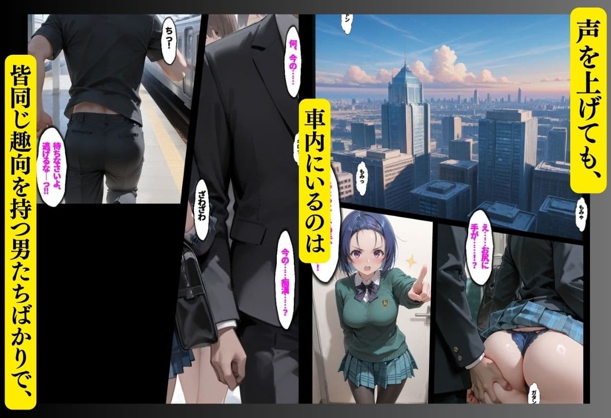 平日痴●専用車両で正義感の強い女が堕ちるまで サンプル4