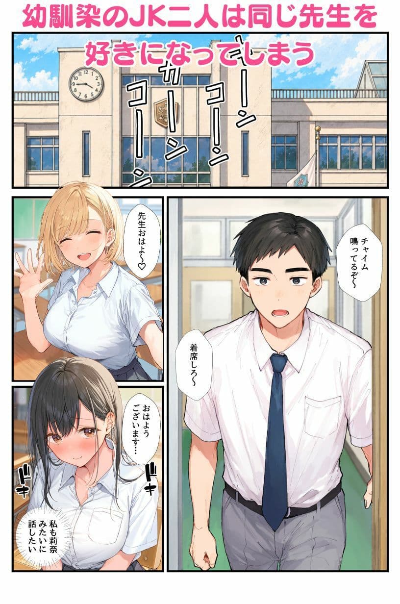 抜け駆けしたJK幼馴染の彼氏を水着コスプレで寝取っちゃう！ サンプル1