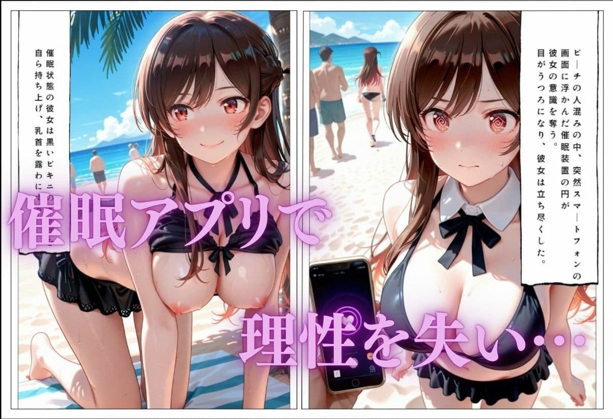 ビキニ美女が催●、メス堕ち  由比ヶ浜〇衣、雪ノ下〇乃、水原〇鶴、ヨ〇・フォージャー、椎名〇昼 サンプル3