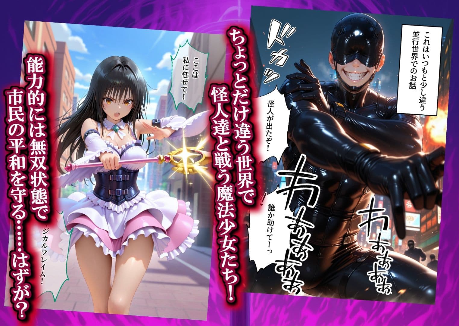 魔法少女 闇落ち 敗北ルートもう戻れない 繰り返される凌●と快楽で嫌なはずなのに…とら〇る編 サンプル1