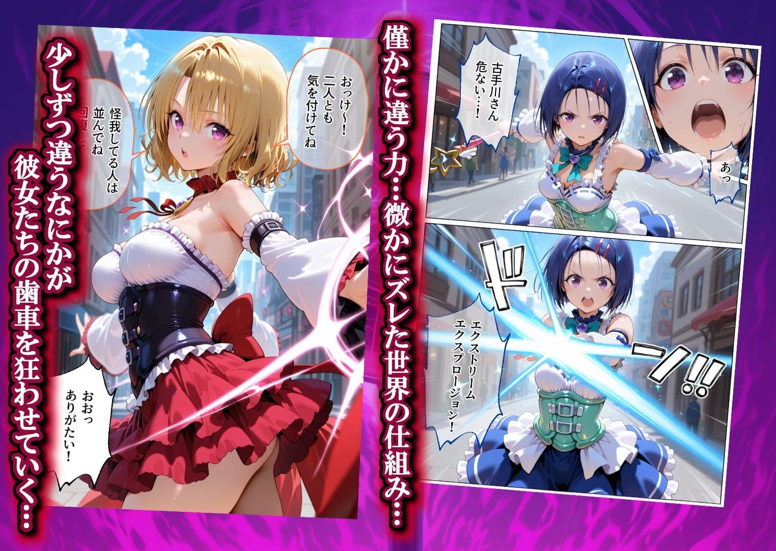 魔法少女 闇落ち 敗北ルートもう戻れない 繰り返される凌●と快楽で嫌なはずなのに…とら〇る編 サンプル2