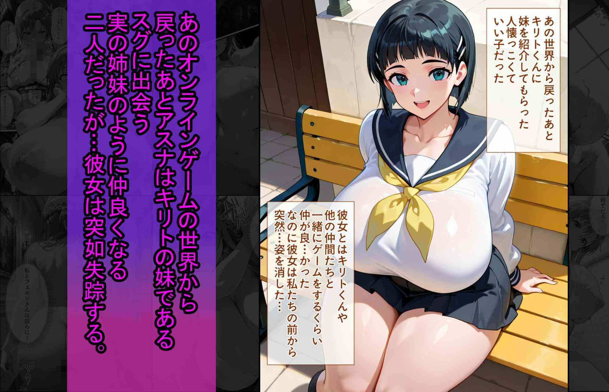 爆乳J●  アスナちゃんが巨根おじさんに寝取られる  話18 サンプル3